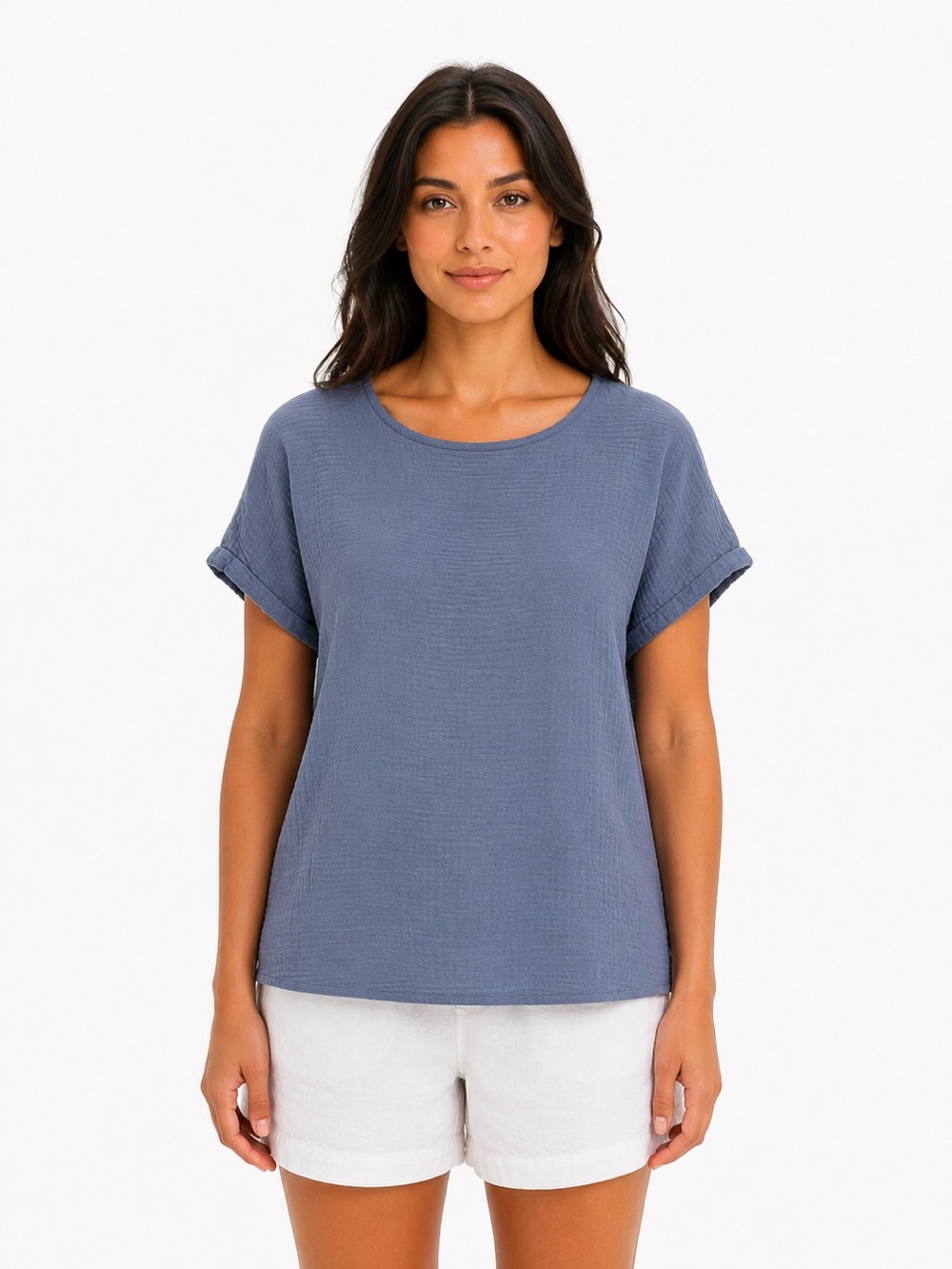 Linen Cotton Pull Over Shirt Size S